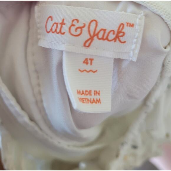 Cat & Jack White Starry Kids Formal Dress - Picture 4 of 4